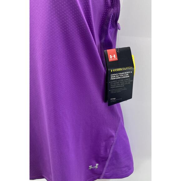 Under Armour Fitted Cool Switch Twist Back Tank Top Size Medium Women’s - Picture 2 of 6
